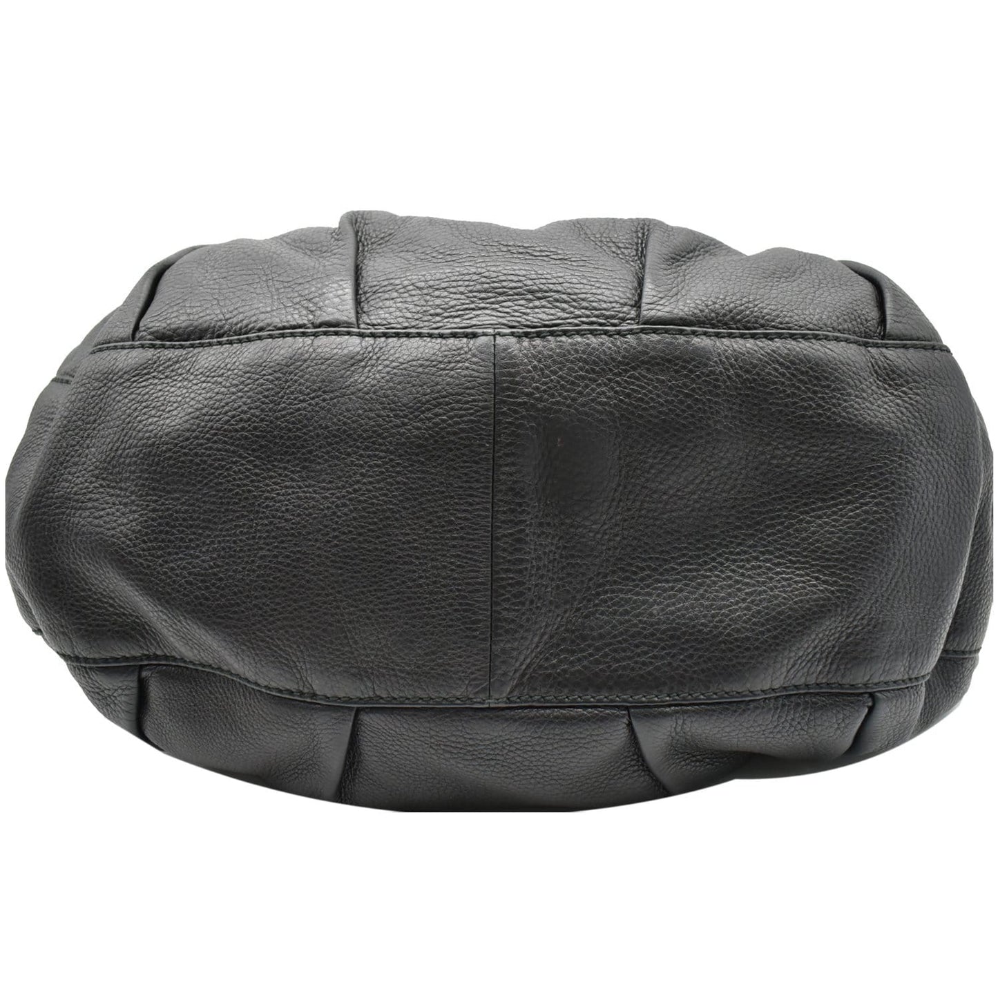 GUCCI Icon Bit Medium Pebbled Leather Shoulder Bag Black 228584