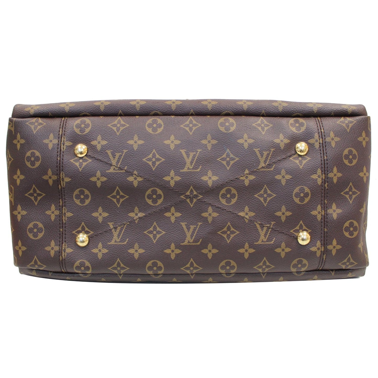 LOUIS VUITTON Artsy MM Monogram Canvas Shoulder Bag Brown