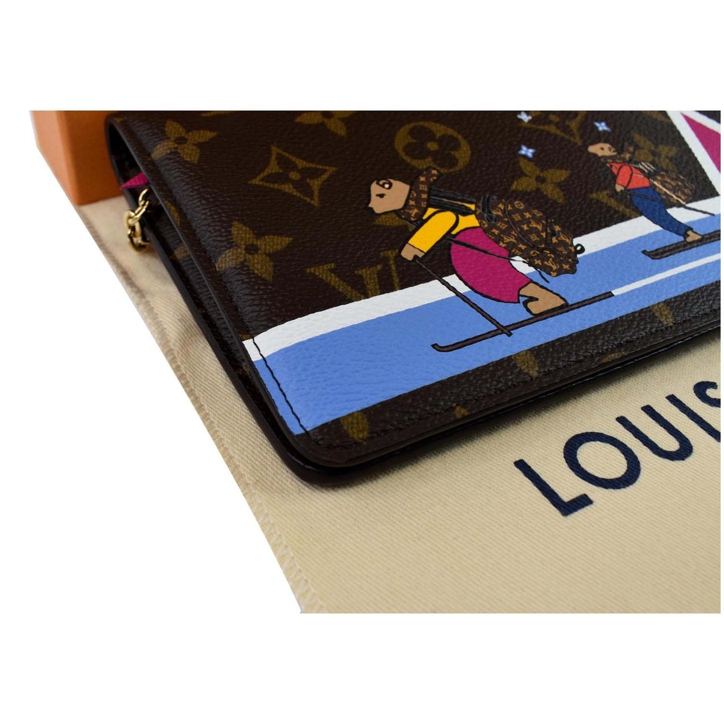 LOUIS VUITTON Weekend Pochette Monogram Canvas Shoulder Clutch Brown - 15% OFF