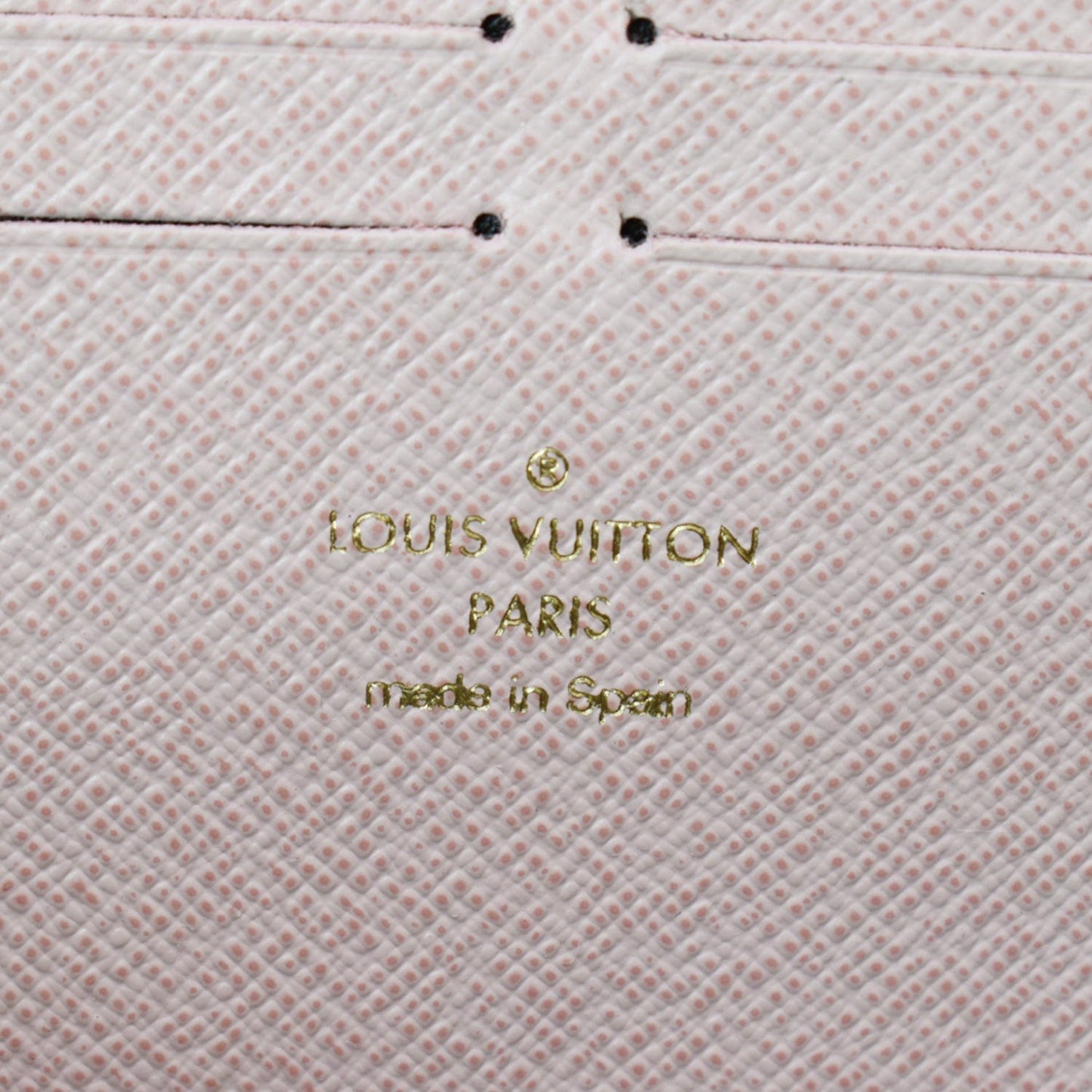 LOUIS VUITTON Clemence Monogram Canvas Zippy Wallet Brown