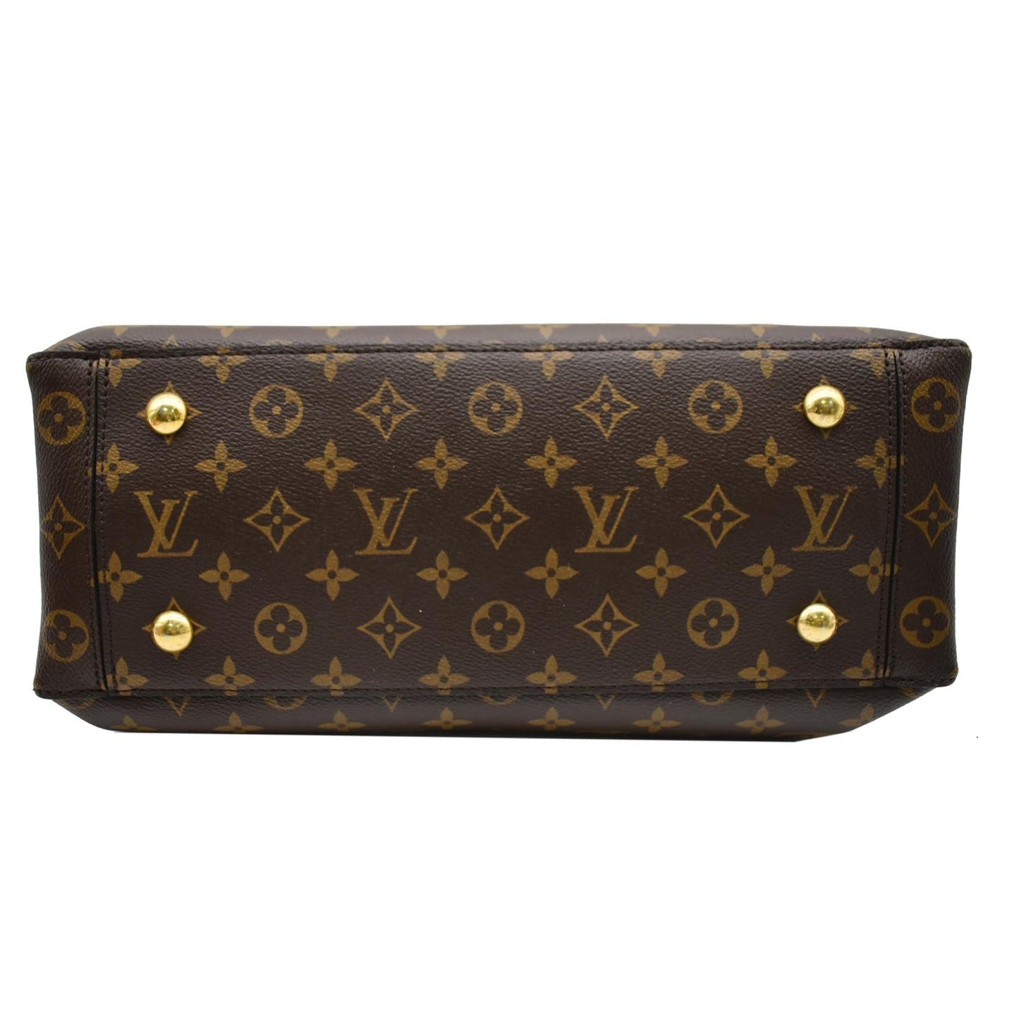 LOUIS VUITTON Flower Monogram Canvas Tote Bag Red