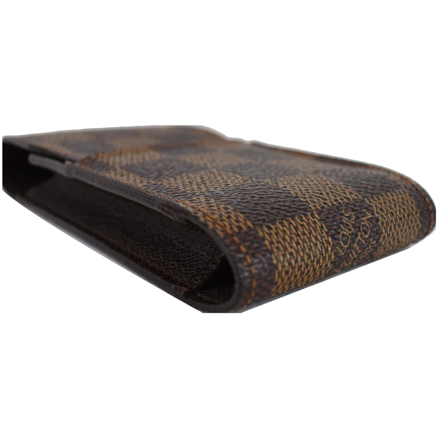 LOUIS VUITTON Damier Ebene Etui Cigarette Case Brown