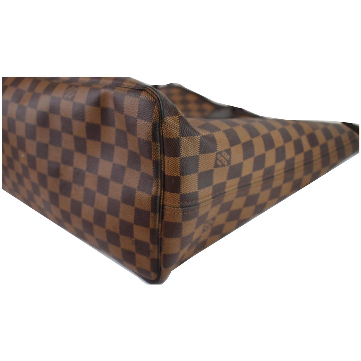 LOUIS VUITTON Neverfull GM Damier Ebene Tote Shoulder Bag Brown