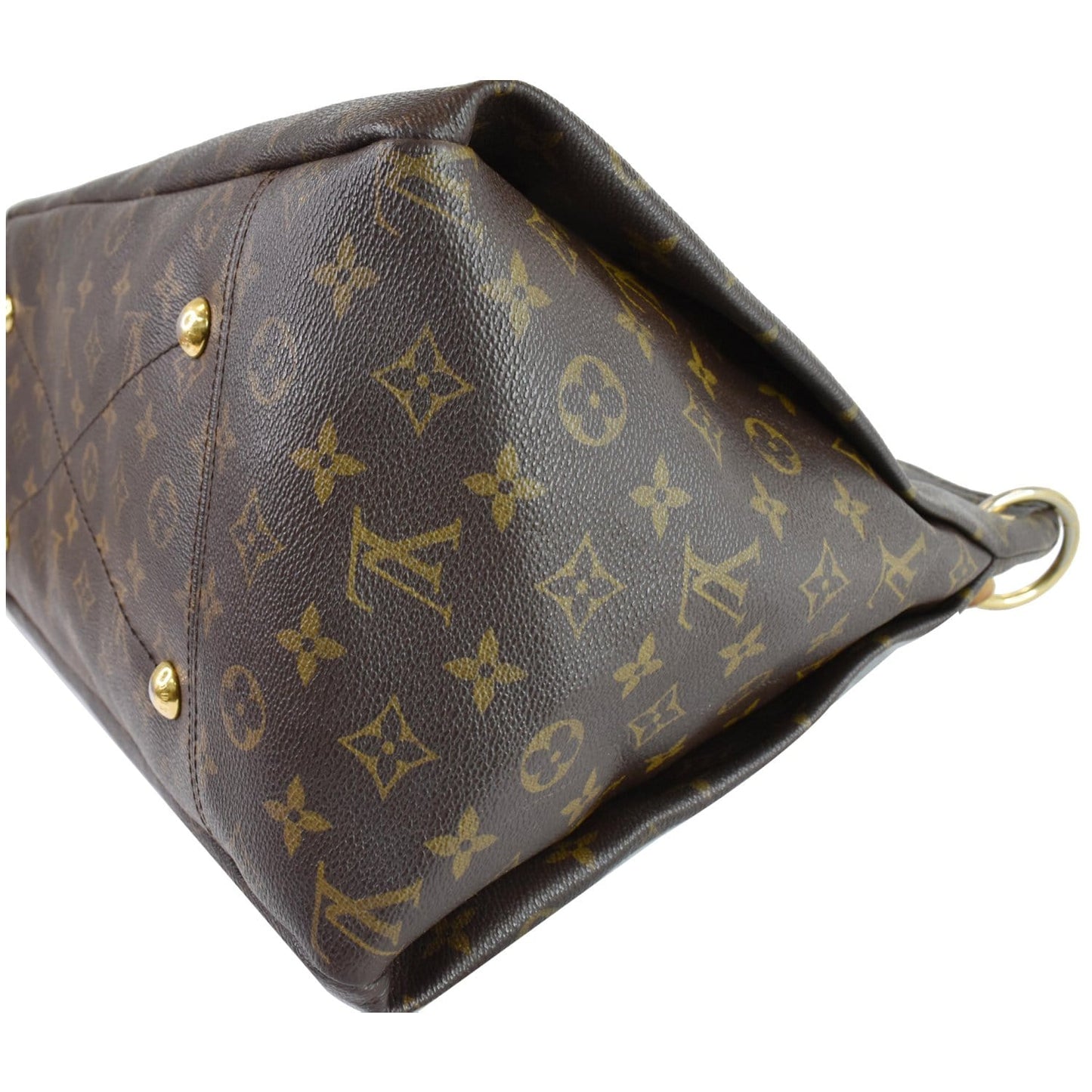 LOUIS VUITTON Artsy MM Monogram Canvas Shoulder Bag Brown