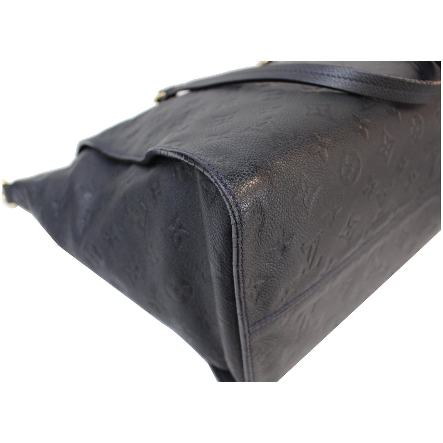 LOUIS VUITTON Lumineuse PM Monogram Empreinte Leather Shoulder Bag Black