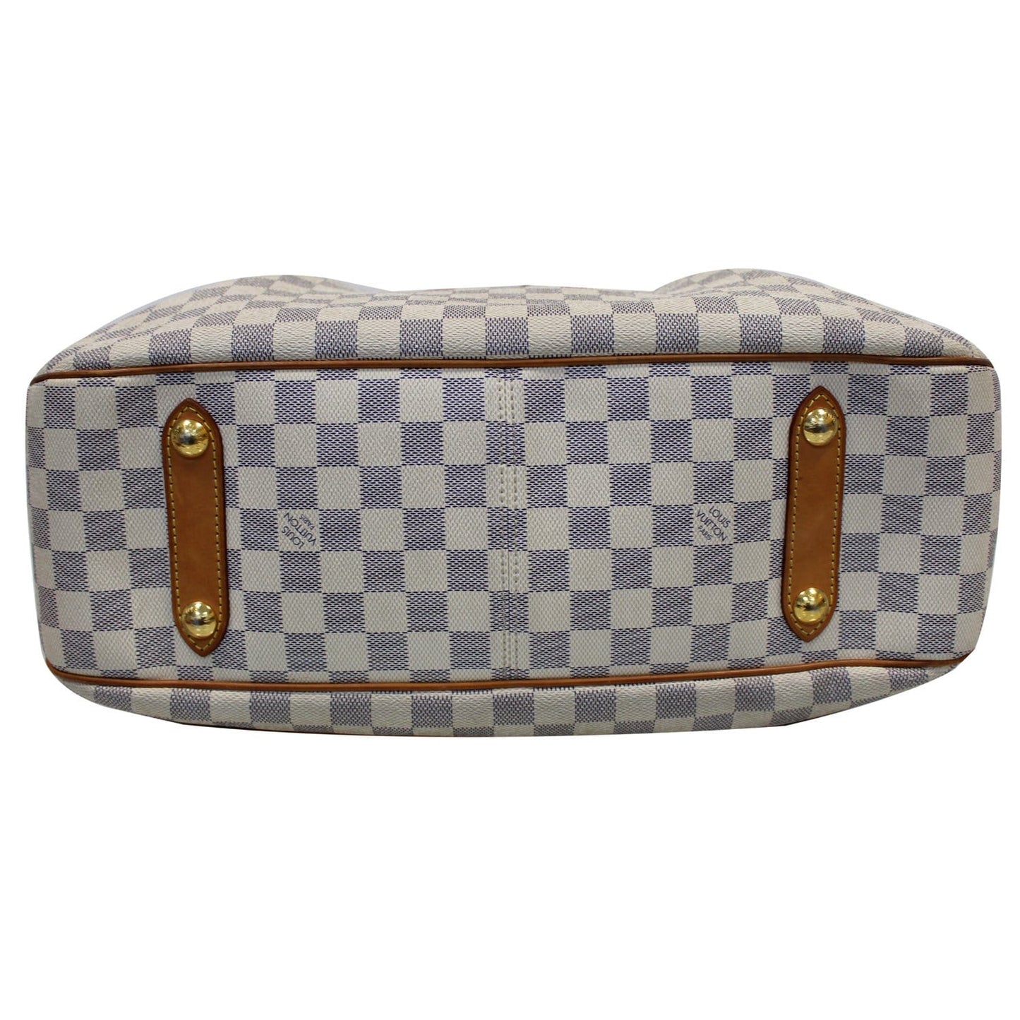 LOUIS VUITTON Siracusa GM Damier Azur Shoulder Handbag White