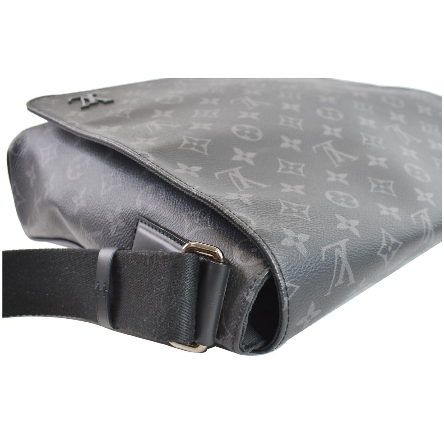 LOUIS VUITTON District PM Monogram Eclipse Messenger Bag Black