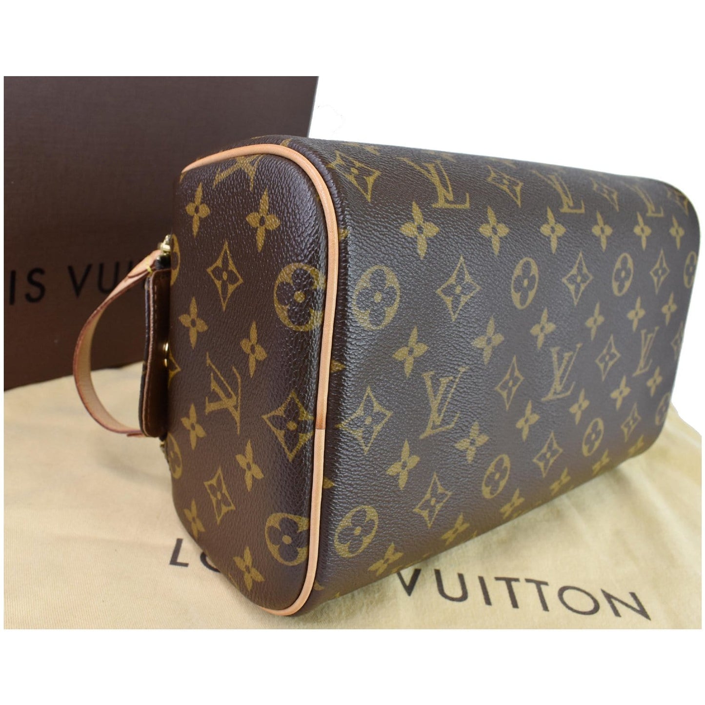 LOUIS VUITTON Monogram Canvas King Size Toiletry Bag Brown