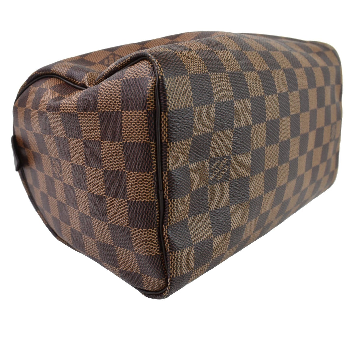 LOUIS VUITTON Speedy 25 Damier Ebene Satchel Bag Brown