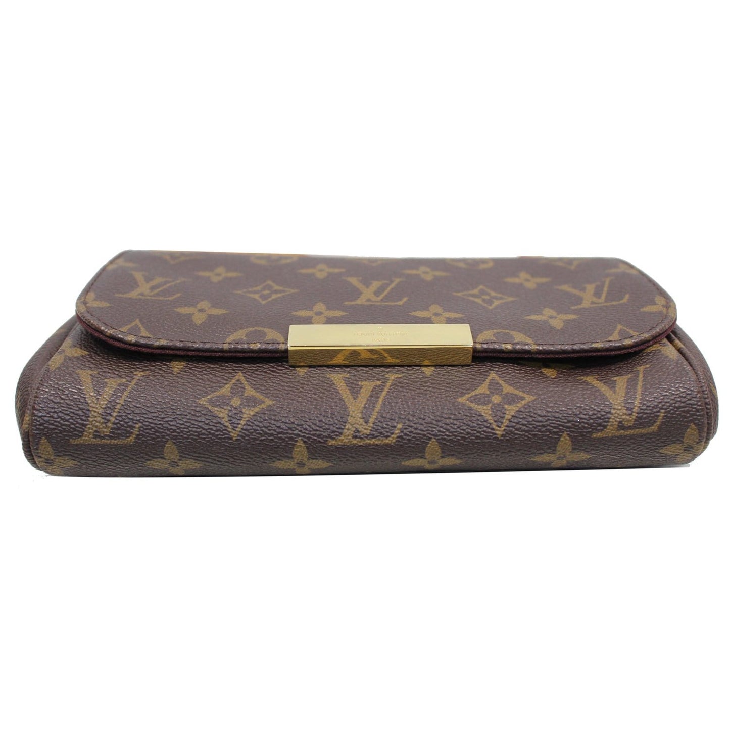 LOUIS VUITTON Favorite PM Monogram Canvas Crossbody Bag Brown
