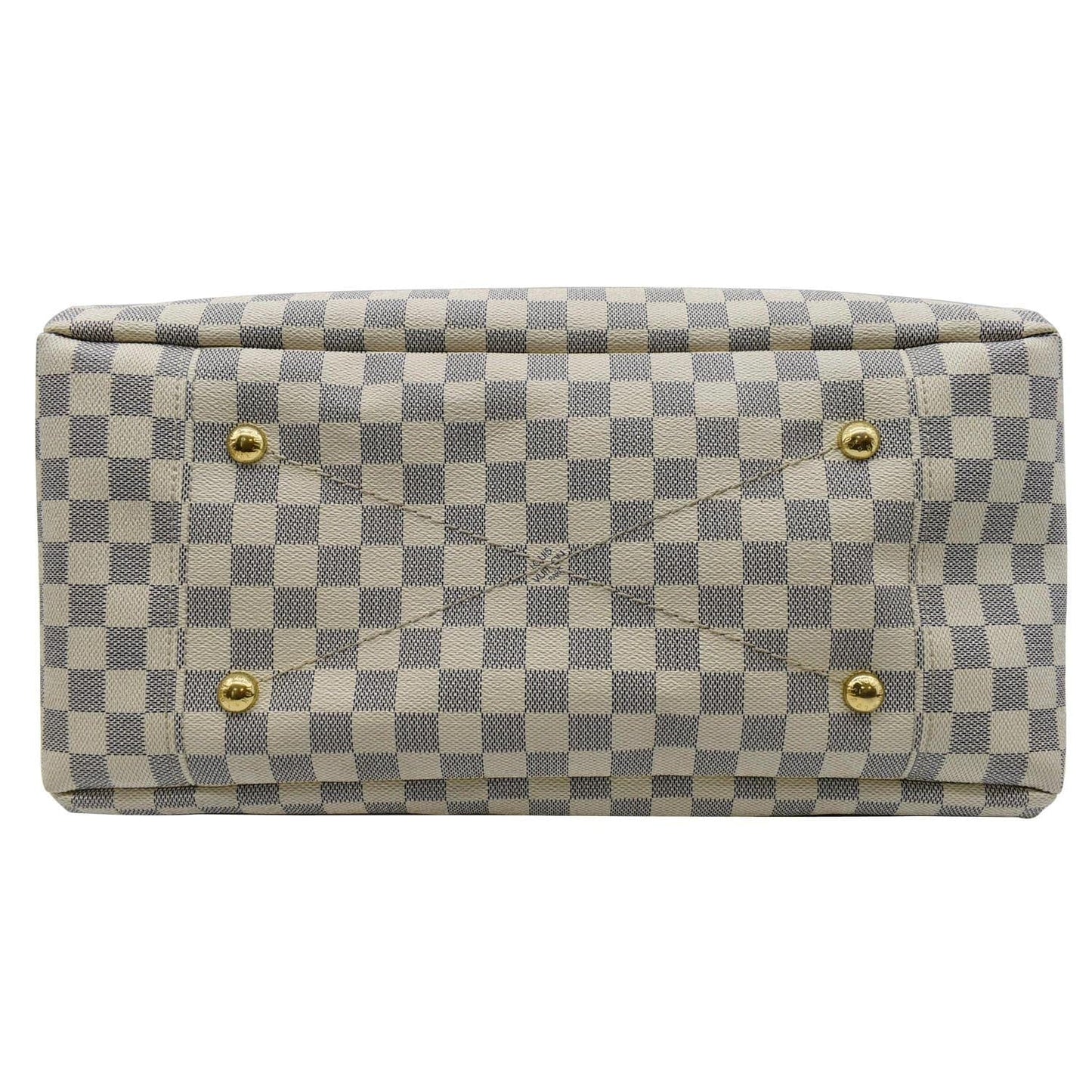 LOUIS VUITTON  Artsy MM Damier Azur Hobo Bag White