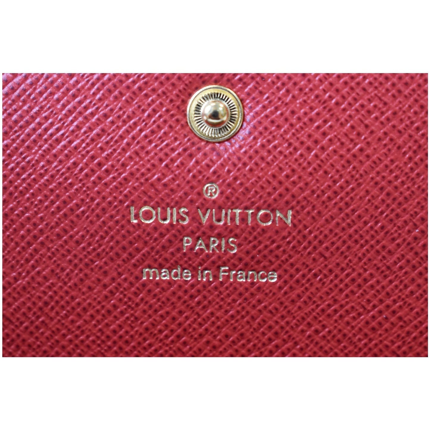 LOUIS VUITTON Damier Ebene Sarah Wallet Brown