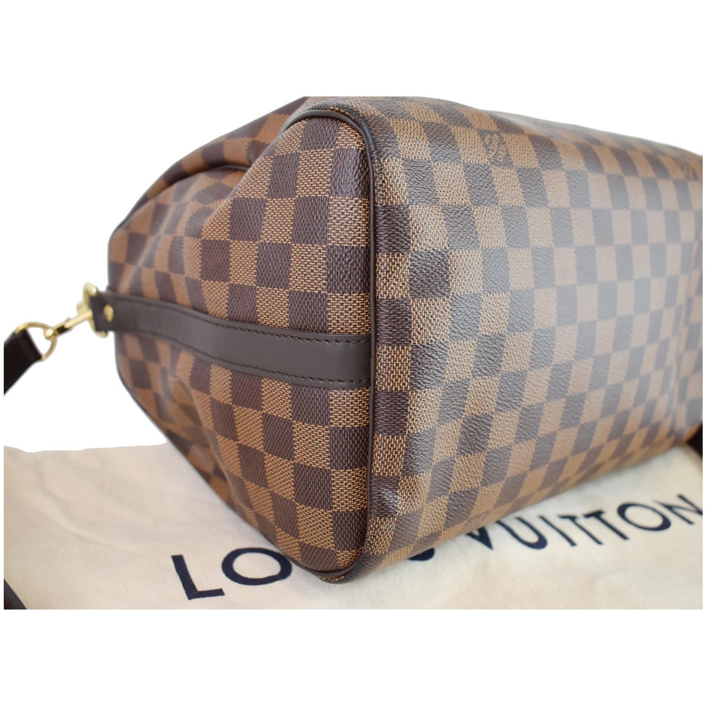 LOUIS VUITTON Speedy 30 Damier Ebene Shoulder Bag Brown