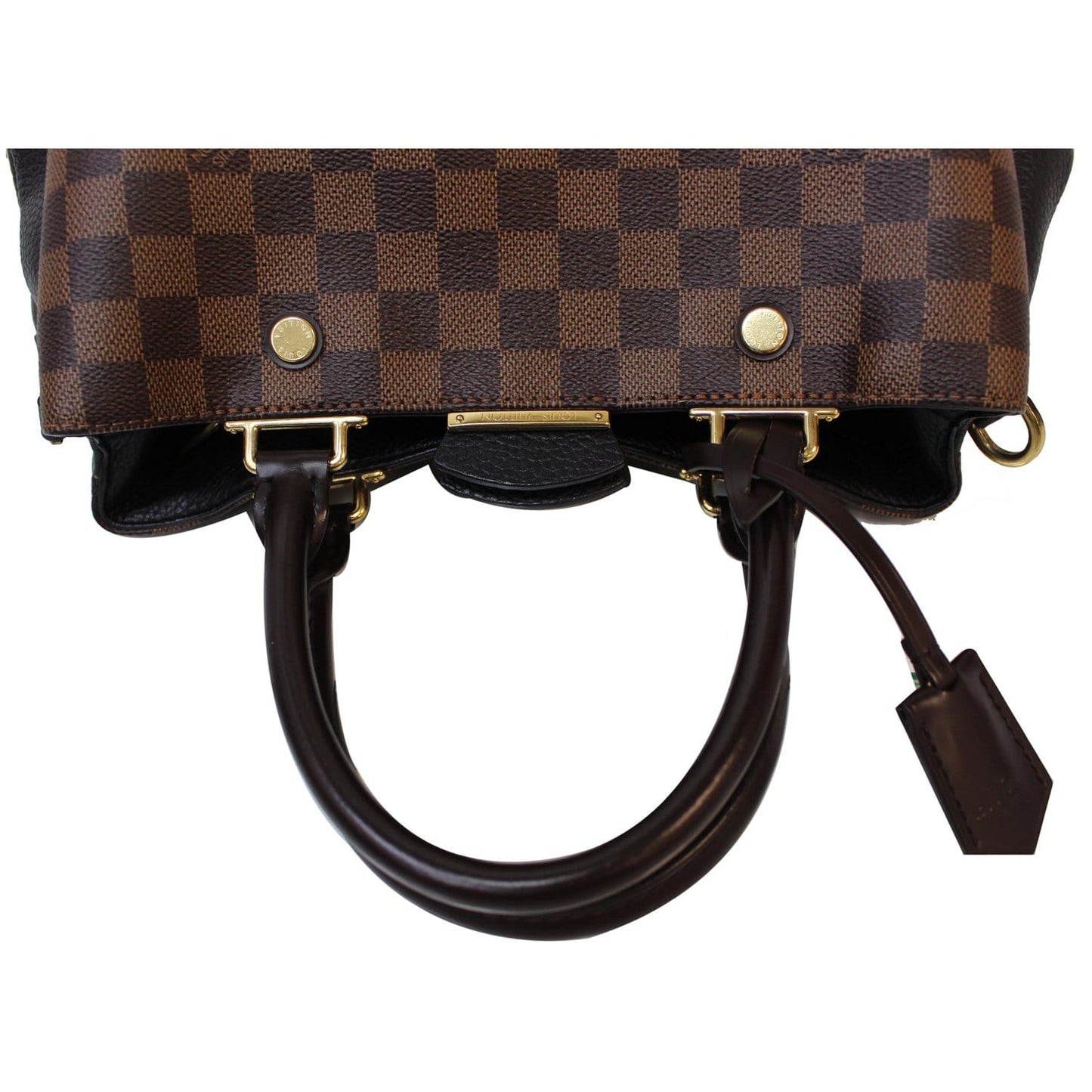 LOUIS VUITTON Brittany Damier Ebene Shoulder Bag Brown