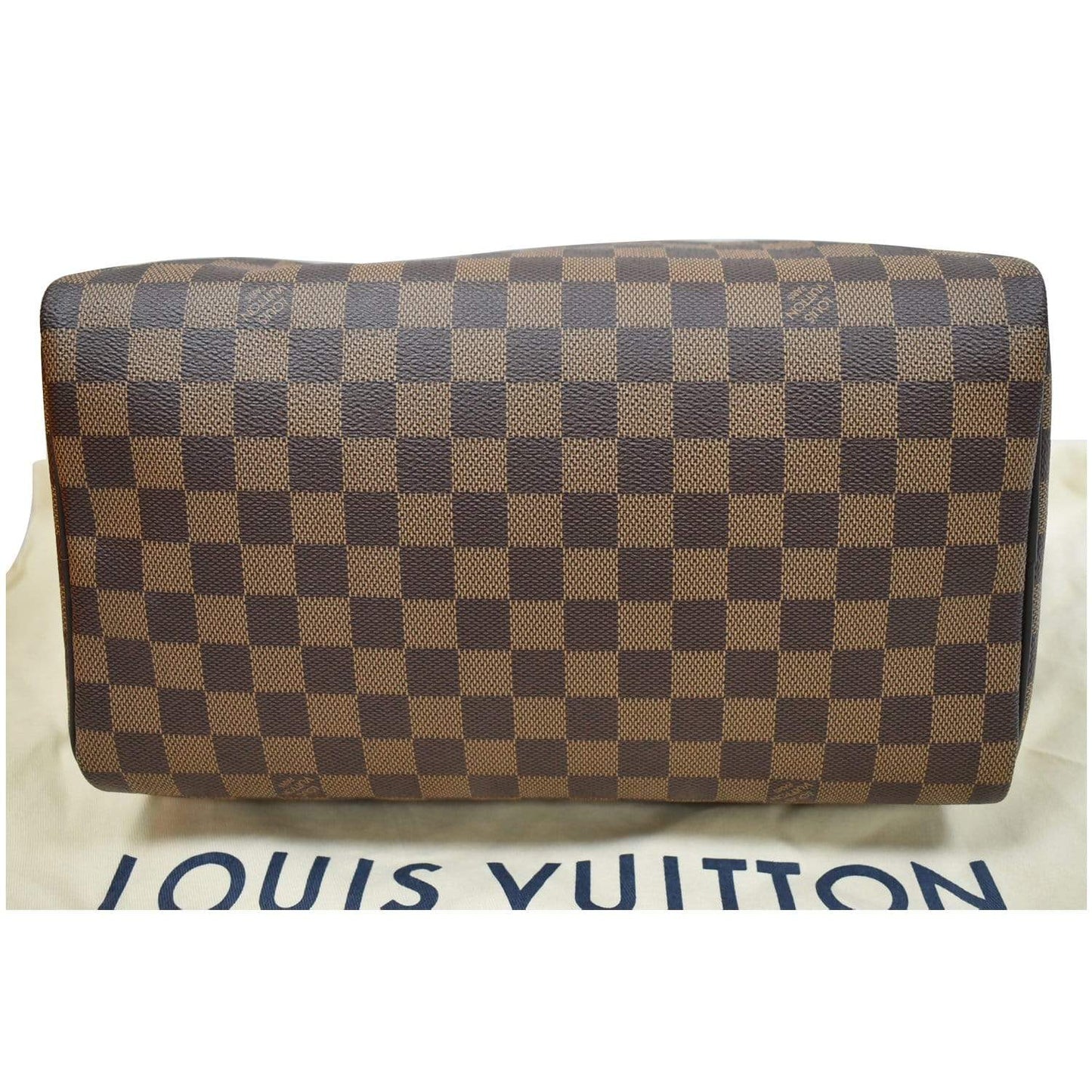 LOUIS VUITTON Speedy 30 Damier Ebene Shoulder Bag Brown