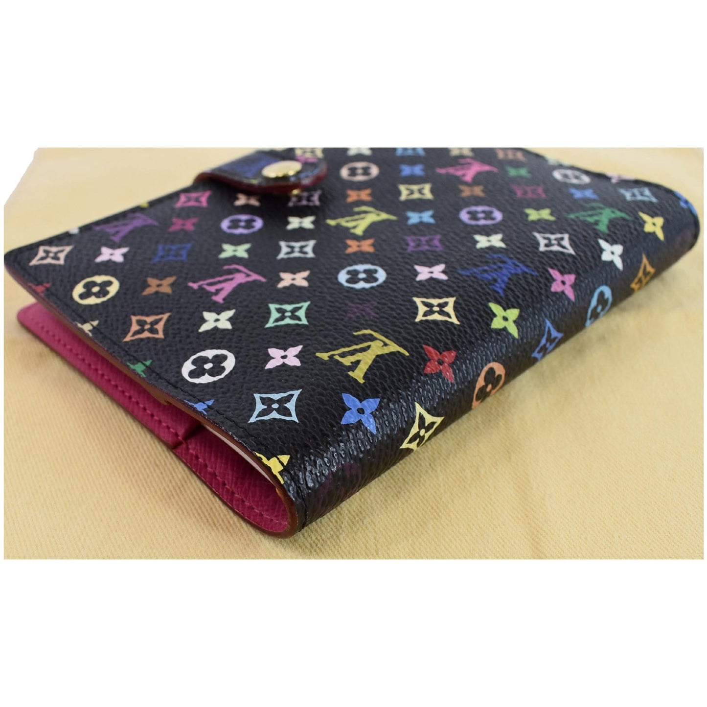LOUIS VUITTON Agenda PM Multicolor Monogram Planner Cover Black