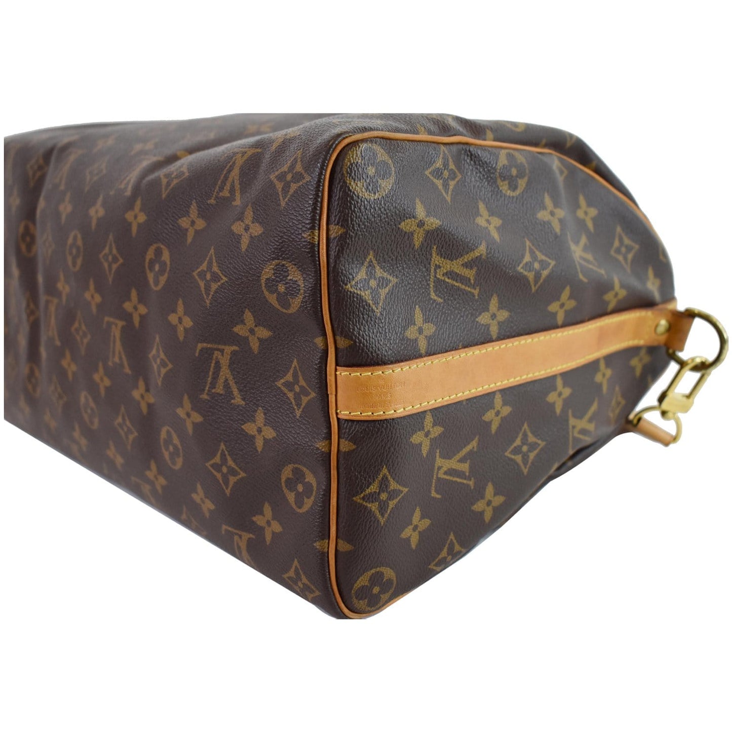 LOUIS VUITTON Speedy 35 Bandouliere Monogram Canvas Shoulder Bag Brown