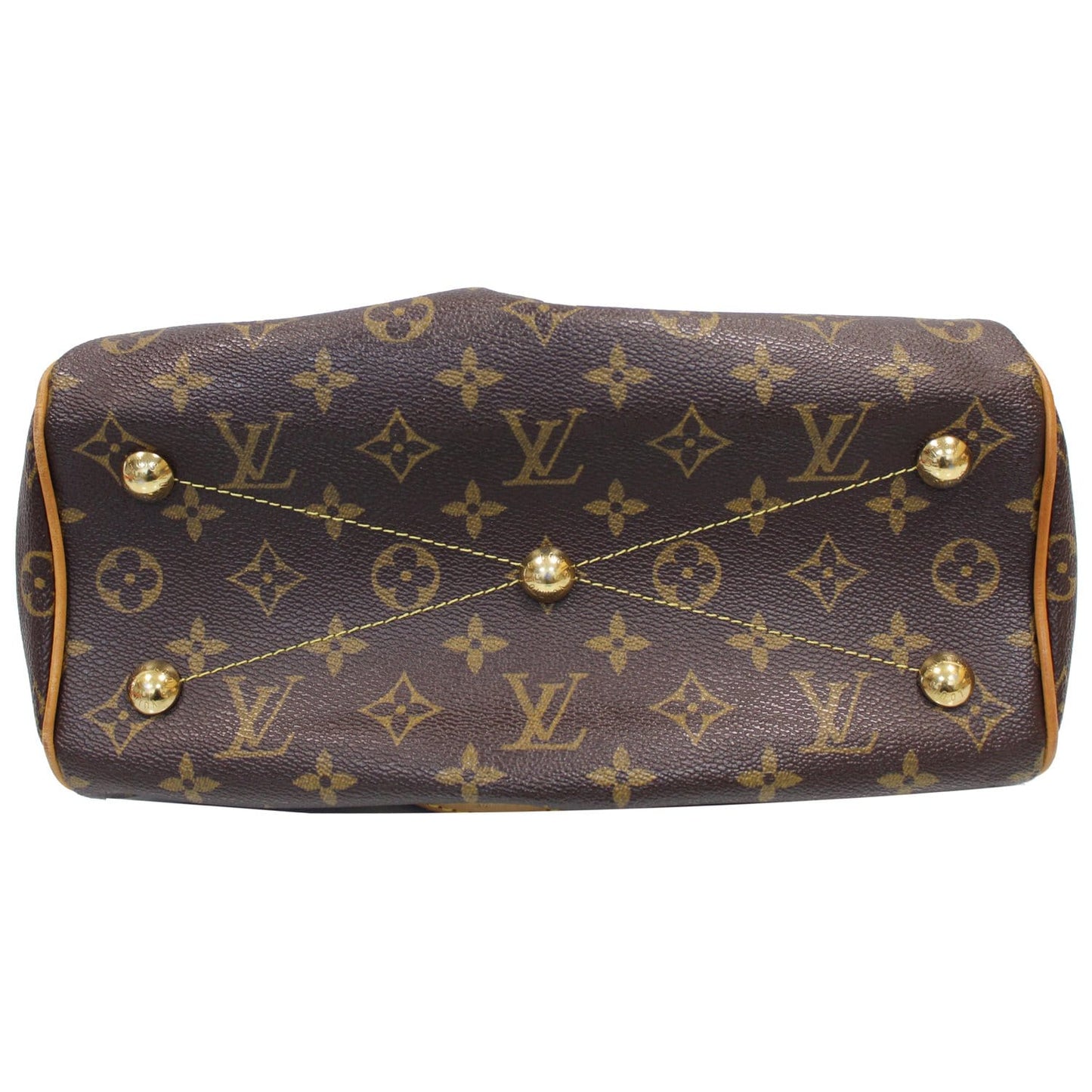 LOUIS VUITTON Tivoli PM Monogram Canvas Shoulder Bag Brown