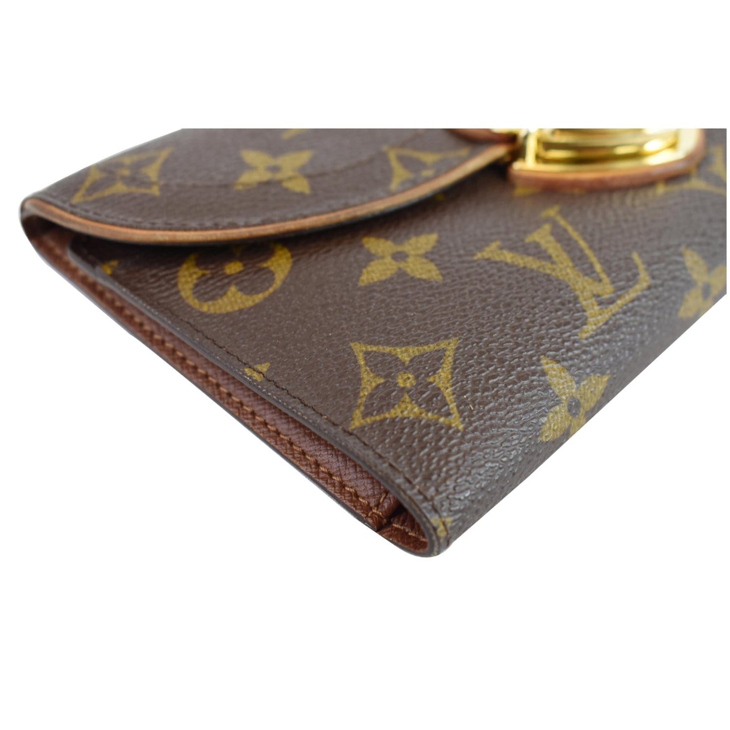 LOUIS VUITTON Eugenie Monogram Canvas Wallet Brown