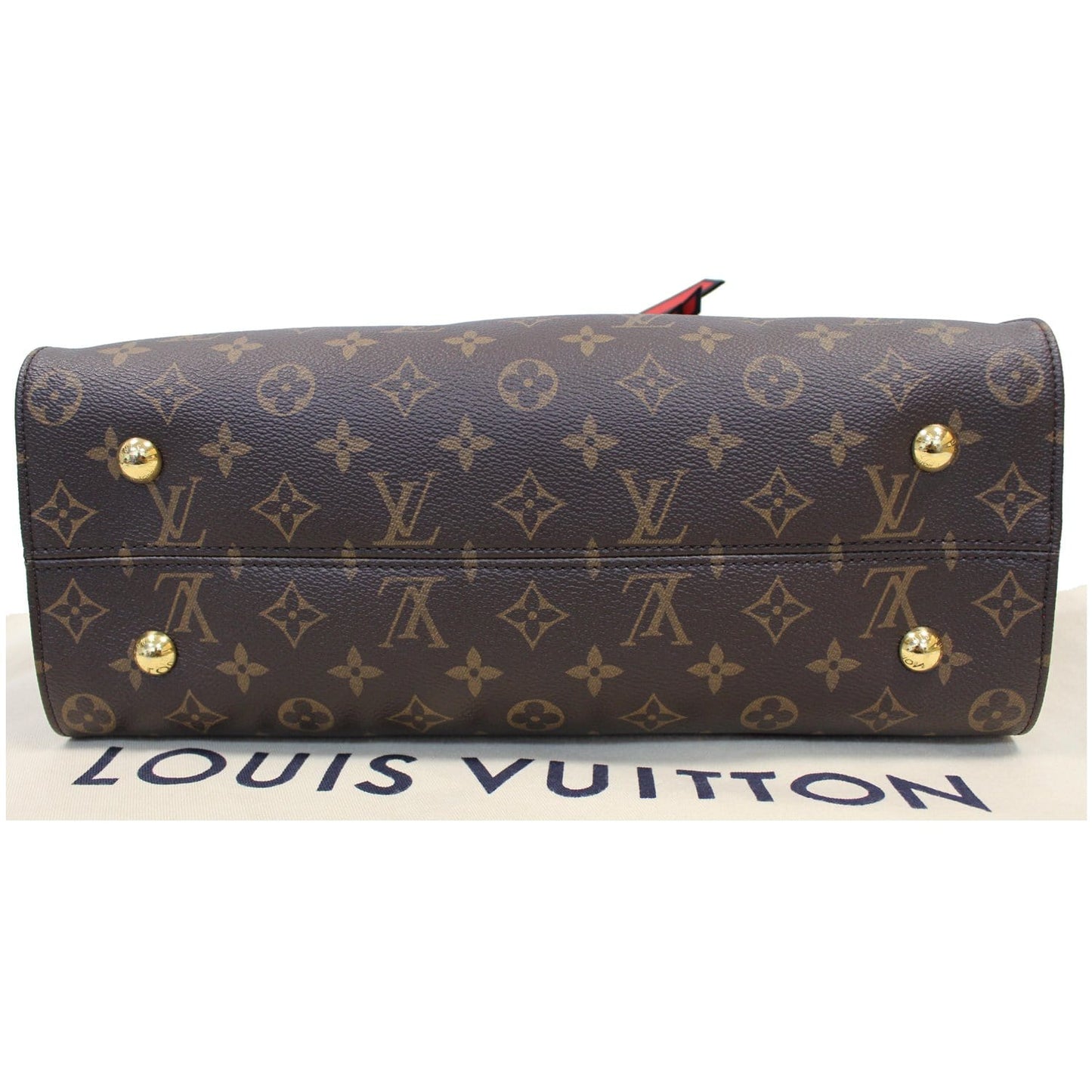 LOUIS VUITTON Tuileries Monogram Canvas Tote Shoulder Bag Caramel