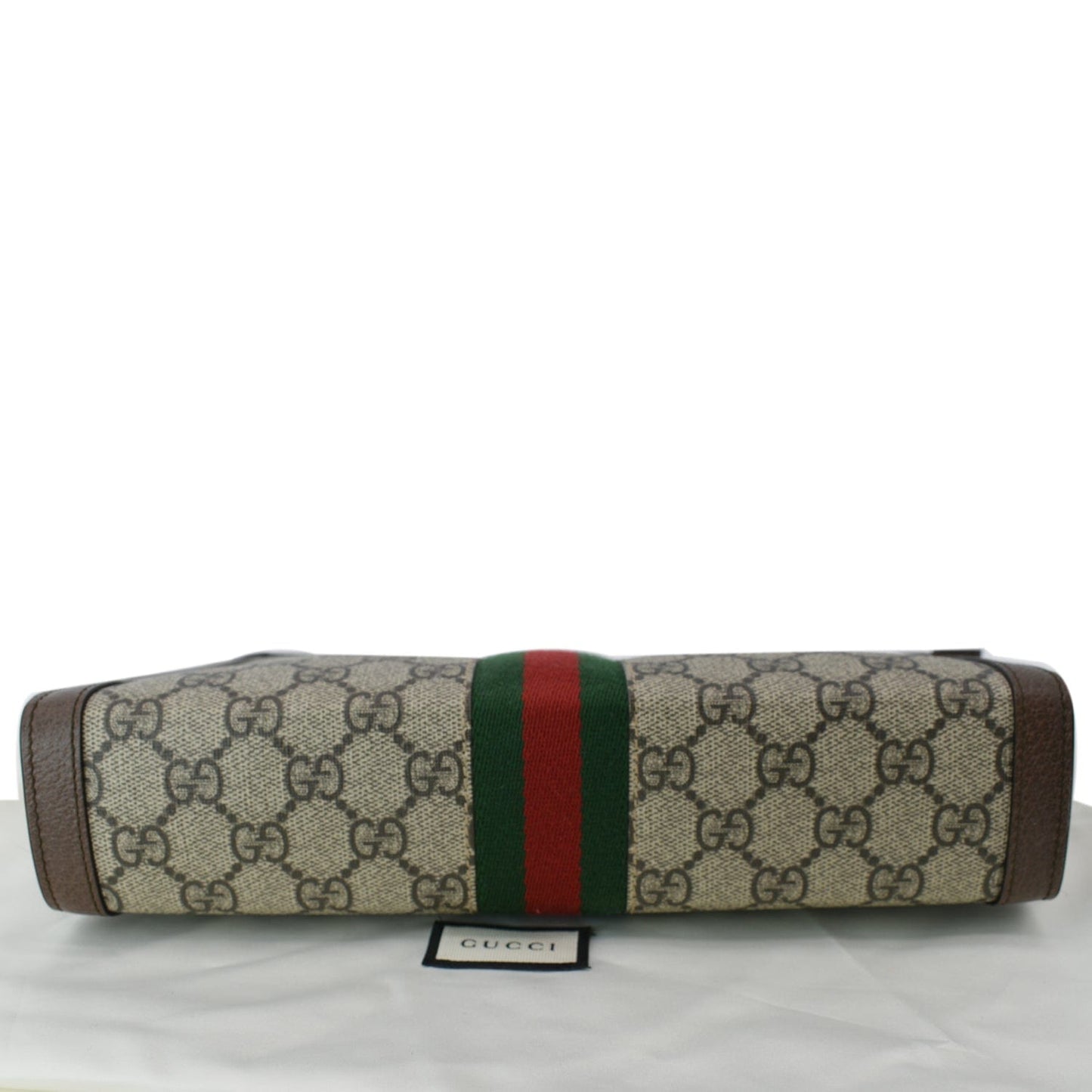 GUCCI Ophidia GG Supreme Canvas Zip Pouch Beige 625549