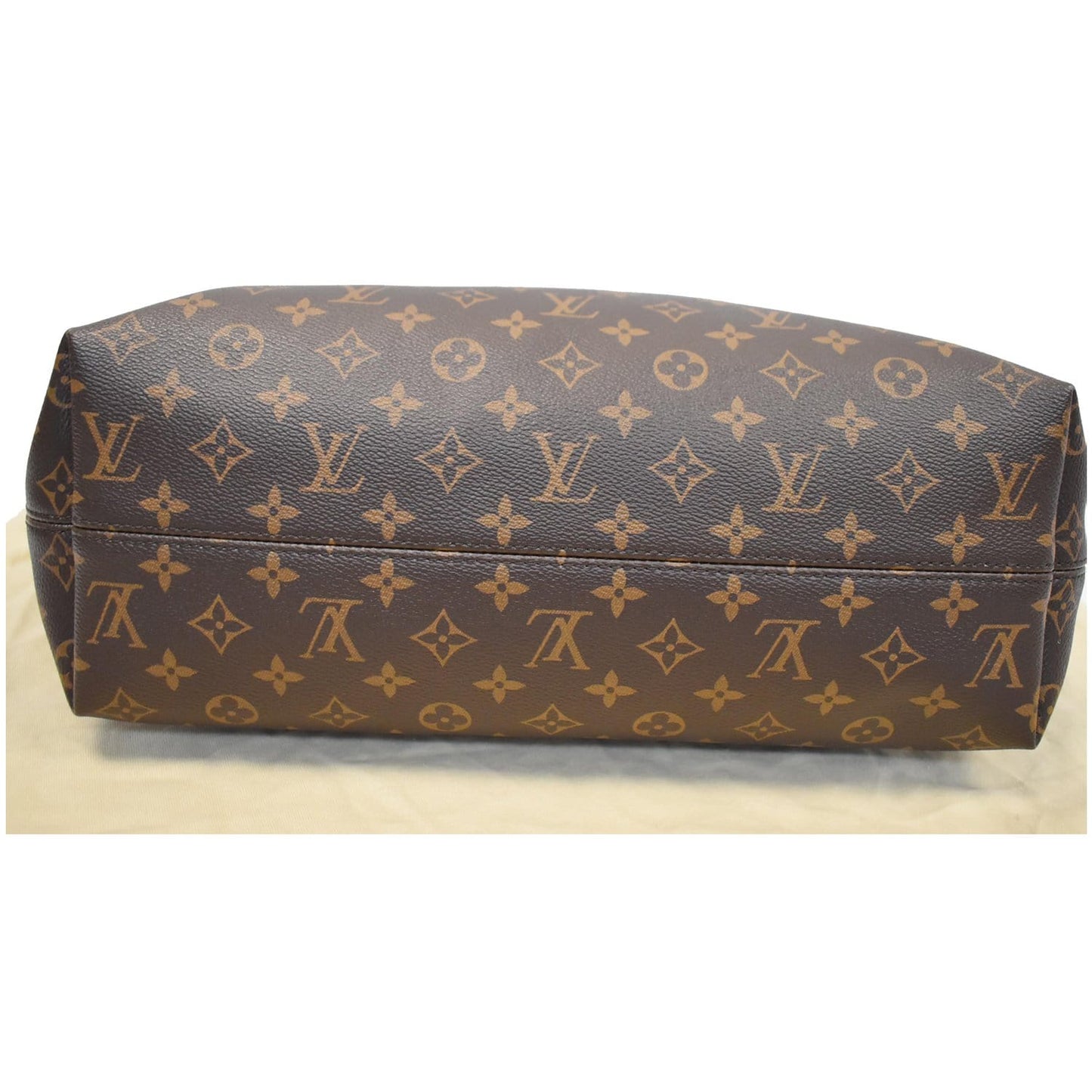LOUIS VUITTON Graceful MM Monogram Canvas Shoulder Bag Brown