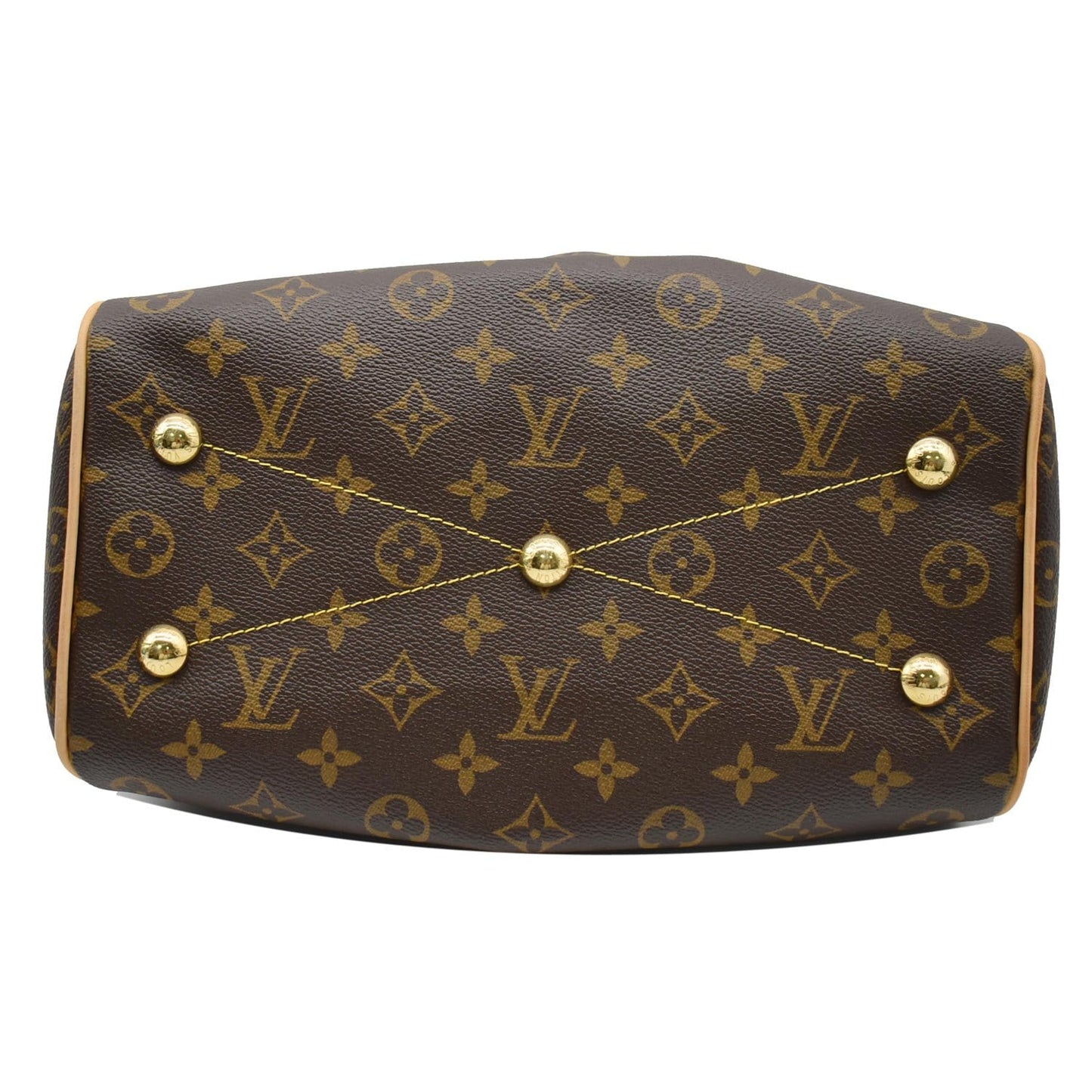 LOUIS VUITTON Tivoli PM Monogram Canvas Shoulder Bag Brown
