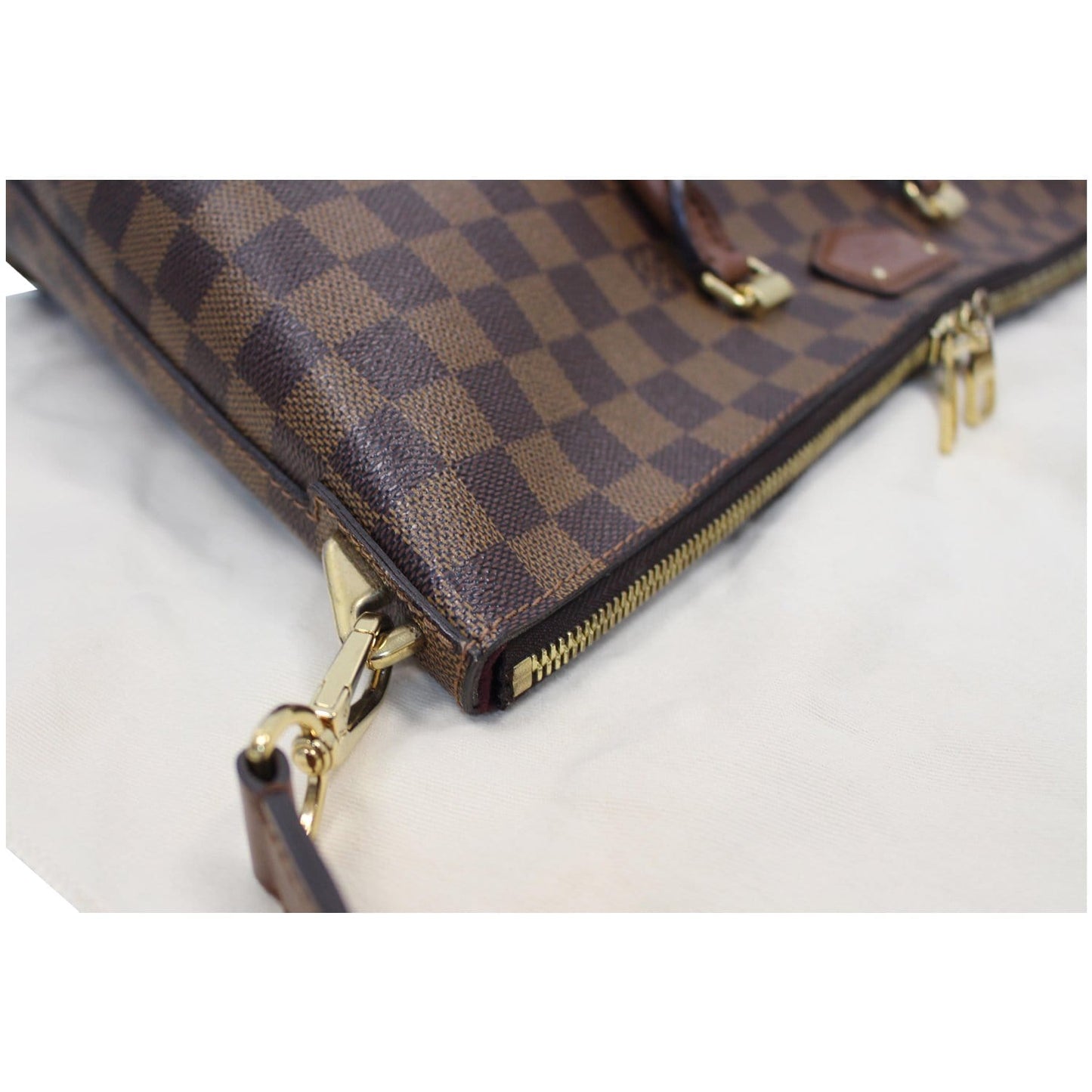 LOUIS VUITTON Belmont Damier Ebene Shoulder Bag Brown