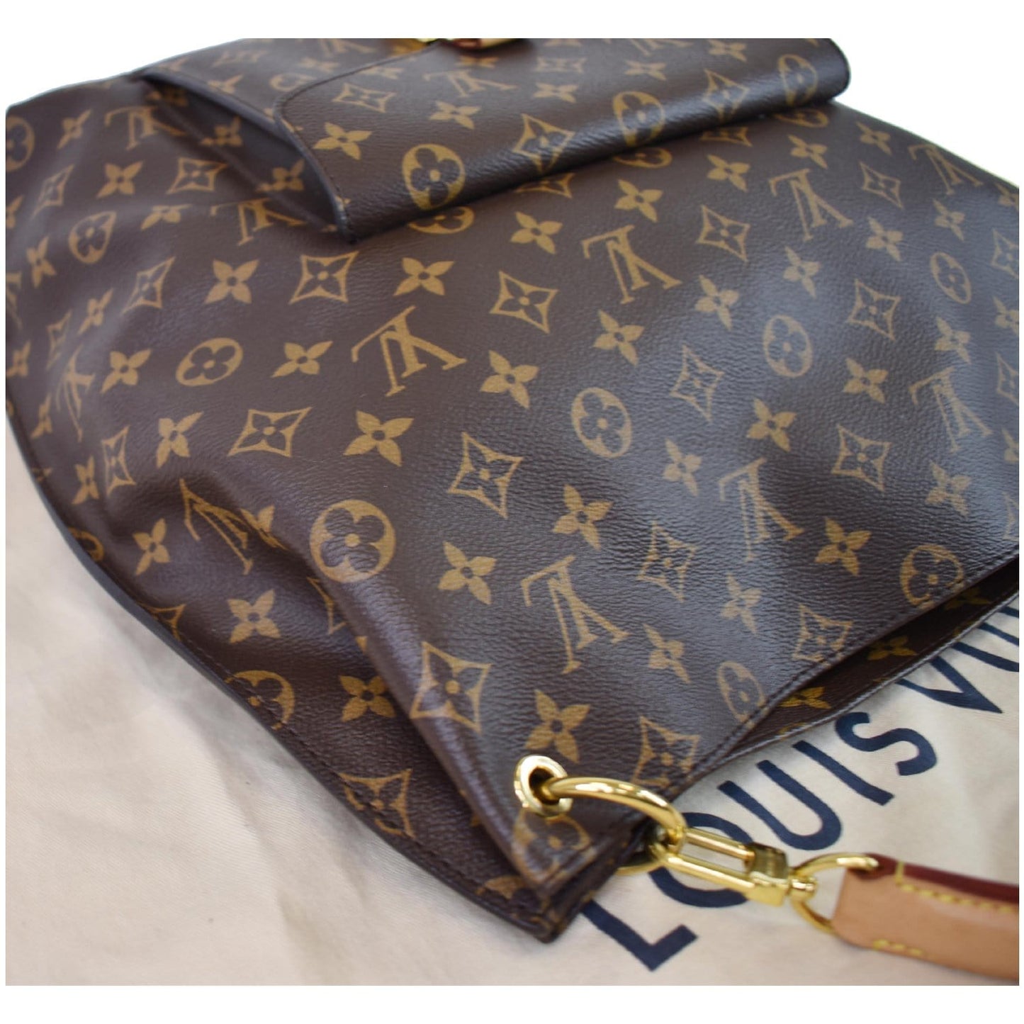 LOUIS VUITTON Metis Hobo Monogram Canvas Shoulder Bag Brown