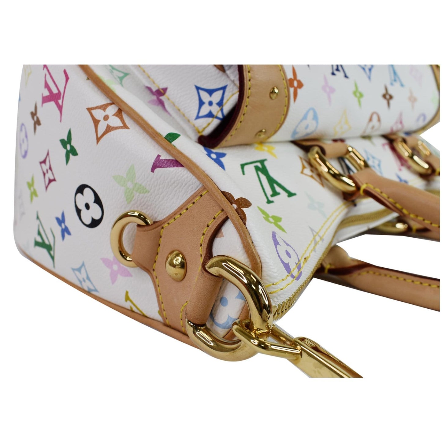 LOUIS VUITTON Rita Multicolor Monogram Shoulder Bag White