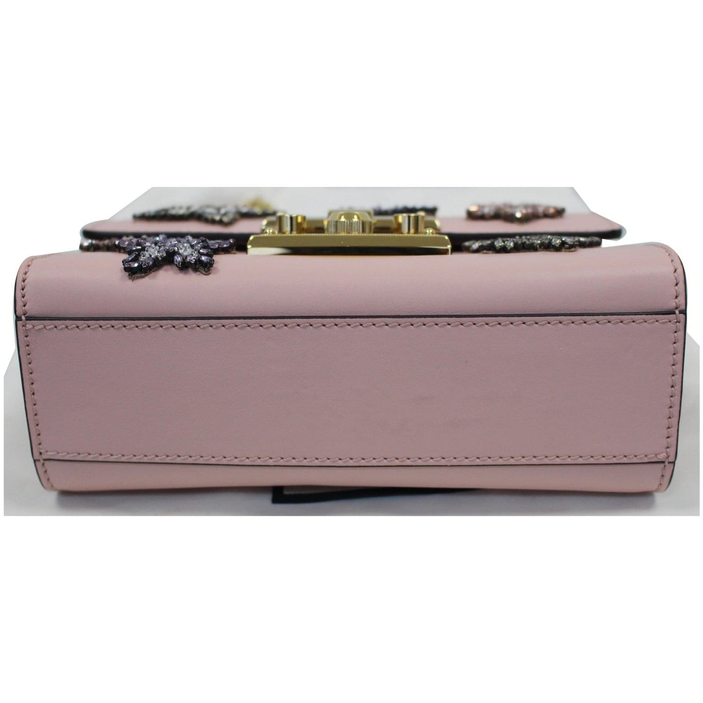 GUCCI Padlock Star Small Embroidered Shoulder Bag Pink 432182 - 25% OFF