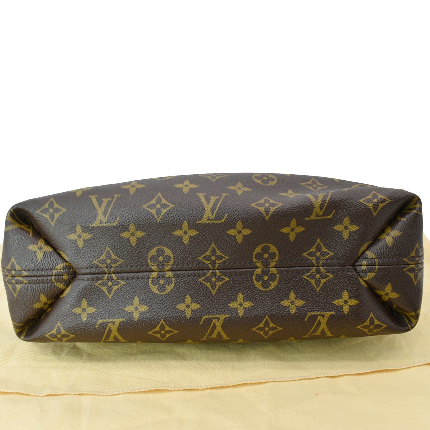 LOUIS VUITTON Sully PM Monogram Canvas Shoulder Bag Brown