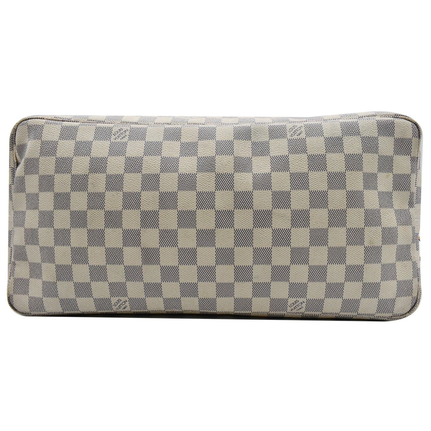LOUIS VUITTON Neverfull GM Damier Azur Tote Shoulder Bag White