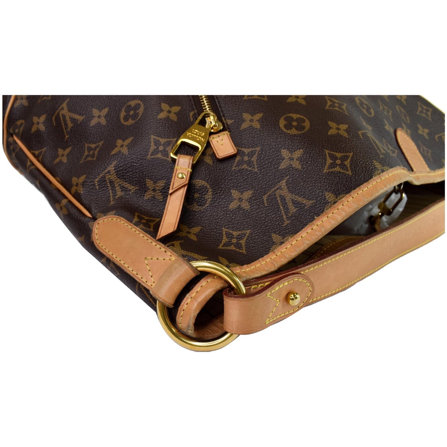 LOUIS VUITTON Delightful GM Monogram Canvas Shoulder Bag Brown