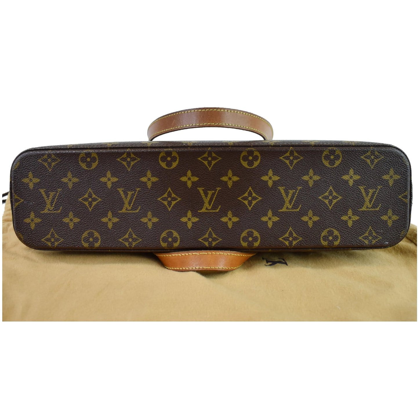 LOUIS VUITTON Luco Monogram Canvas Tote Bag Brown