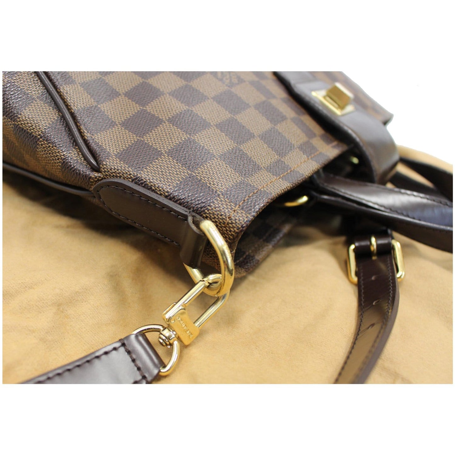 LOUIS VUITTON Cabas Rosebery Damier Ebene Shoulder Bag Brown - 25% OFF
