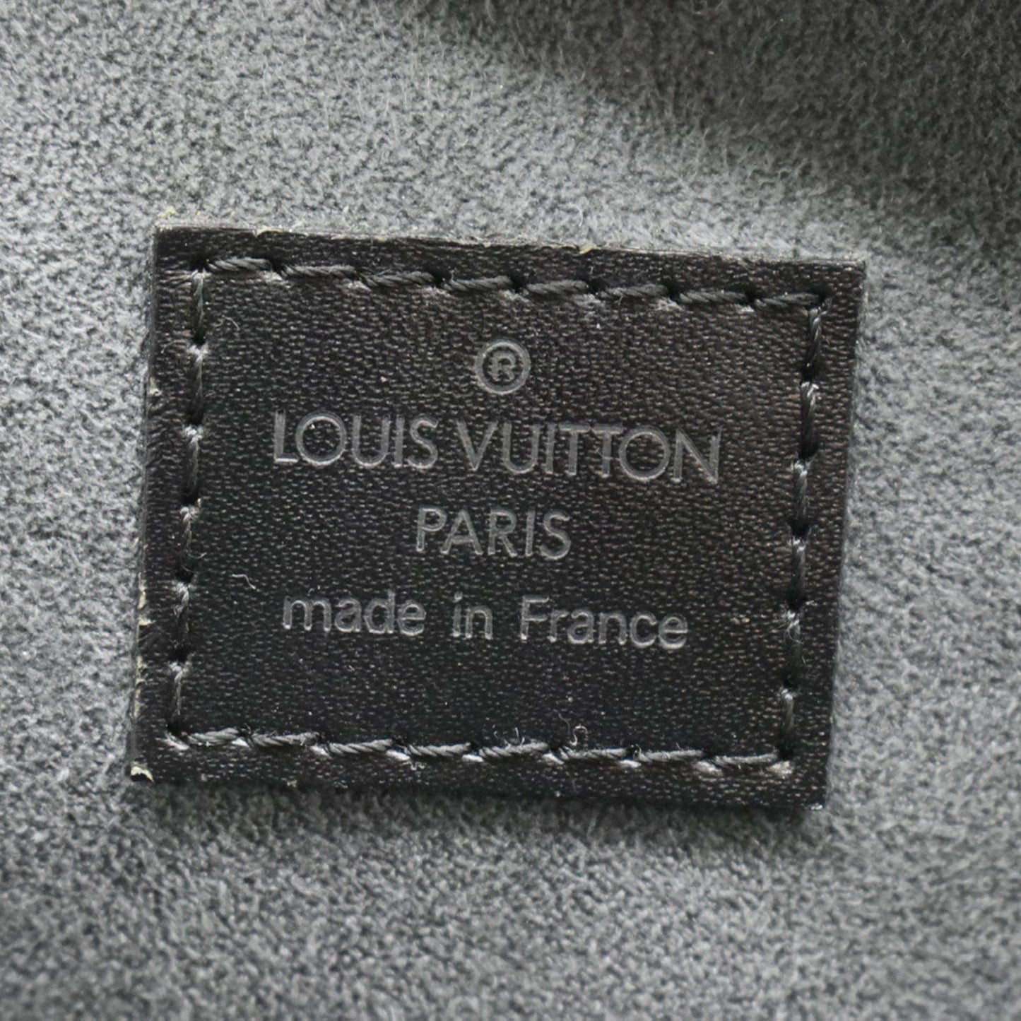 LOUIS VUITTON Jasmine Epi Leather Satchel Bag Black