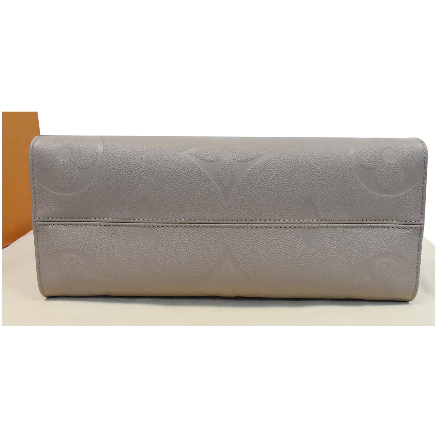 LOUIS VUITTON Onthego MM Monogram Empreinte Shoulder Bag Tourterelle