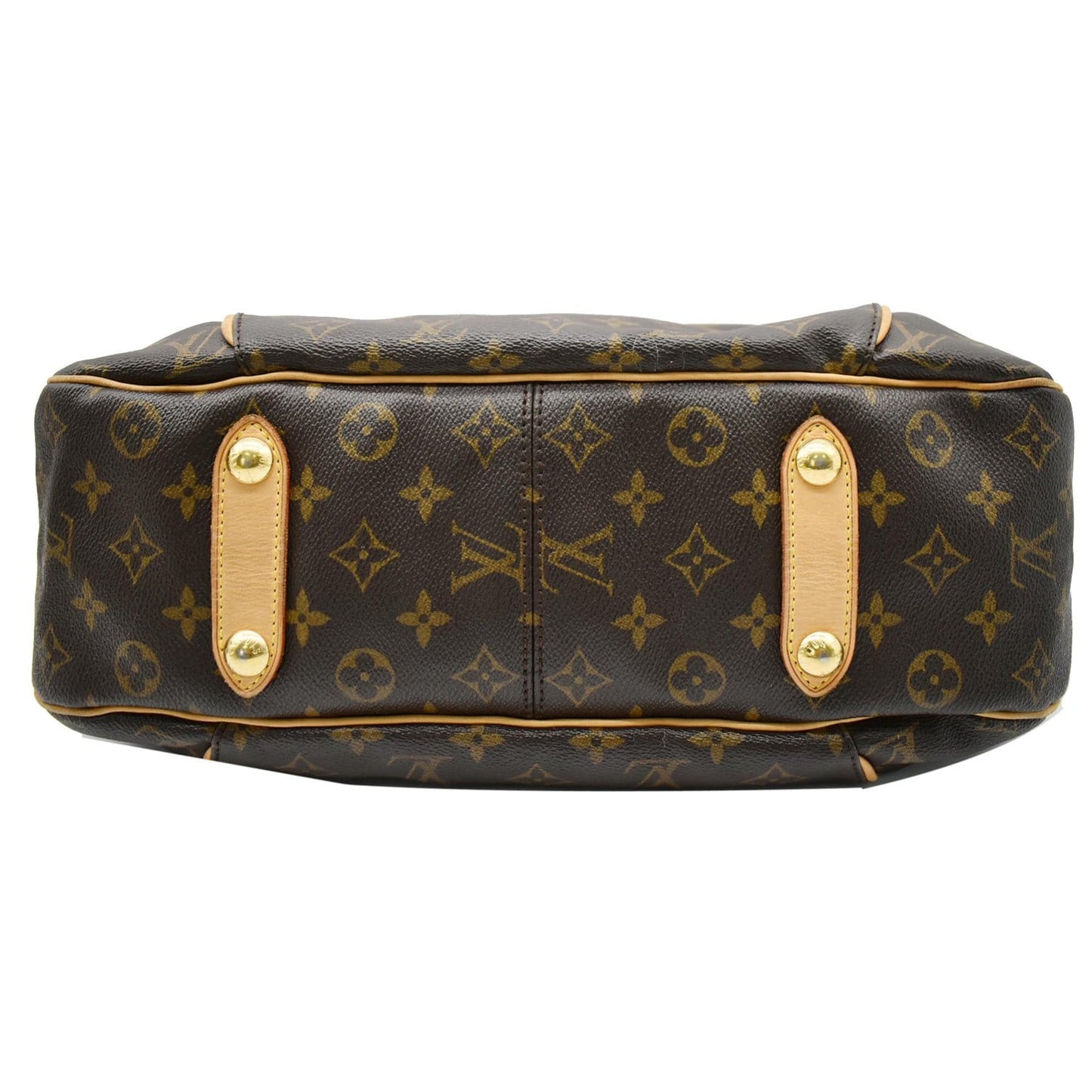 LOUIS VUITTON Galliera PM Monogram Canvas Hobo Shoulder Bag Brown