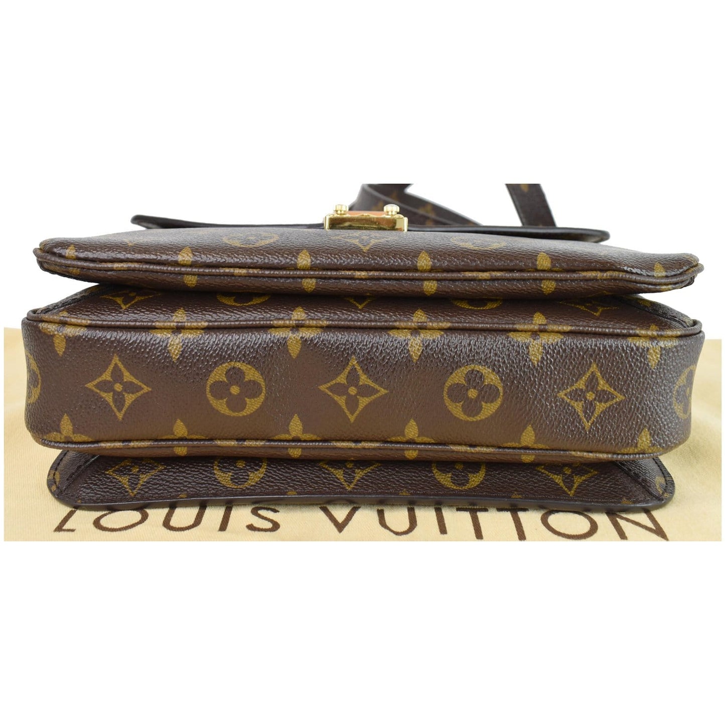 LOUIS VUITTON Metis Pochette Monogram Canvas Crossbody Bag Brown