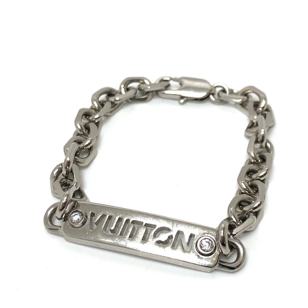 LOUIS VUITTON bracelet M0994M metal Silver LV ID M