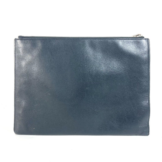 SAINT LAURENT PARIS Clutch bag 397294 leather black logo mens