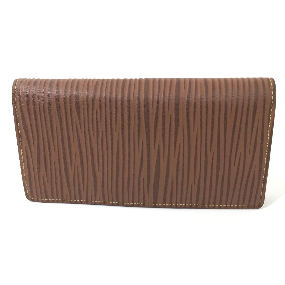 LOUIS VUITTON Long Wallet Purse M82631 Epi Leather Brown Epi Portefeuille Blaza NM mens