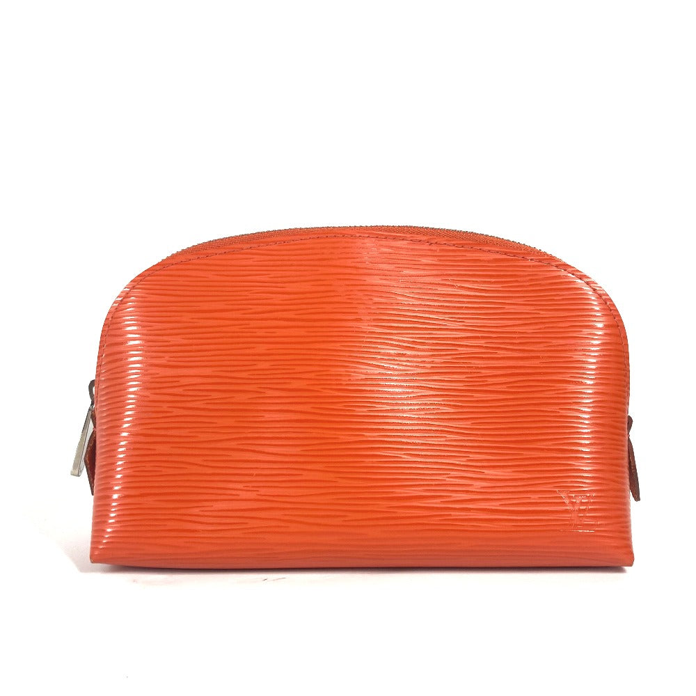 LOUIS VUITTON Cosmetics Pouch M40642 Epi Leather Orange Epi Pochette Cosmetic PM Women