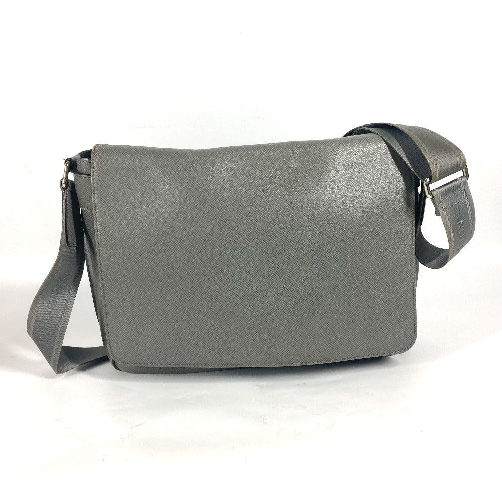 LOUIS VUITTON Shoulder Bag M32623 Taiga Leather gray Taiga Roman MM mens