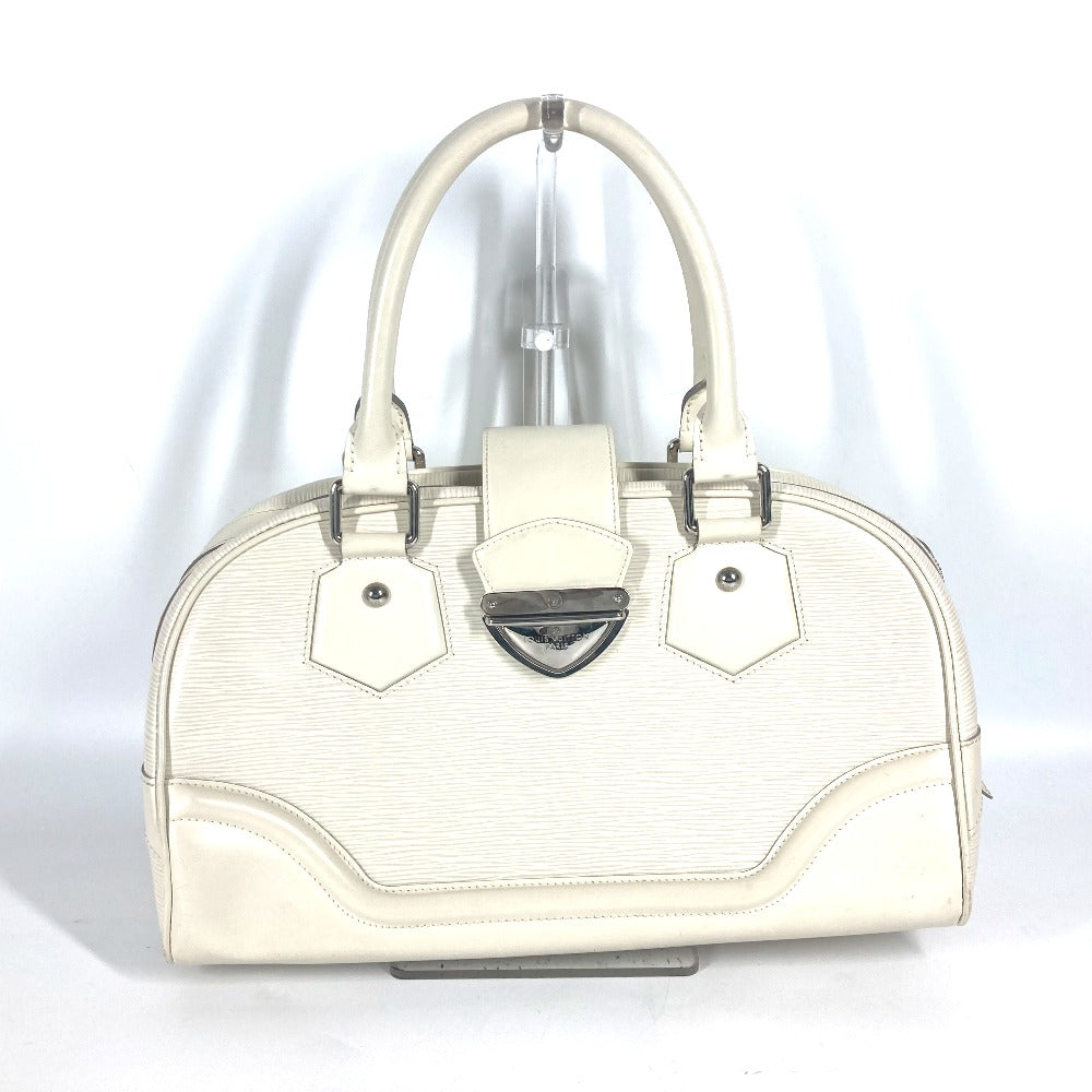 LOUIS VUITTON Handbag M5931J Epi Leather white Epi Bowling Montaigne GM Women
