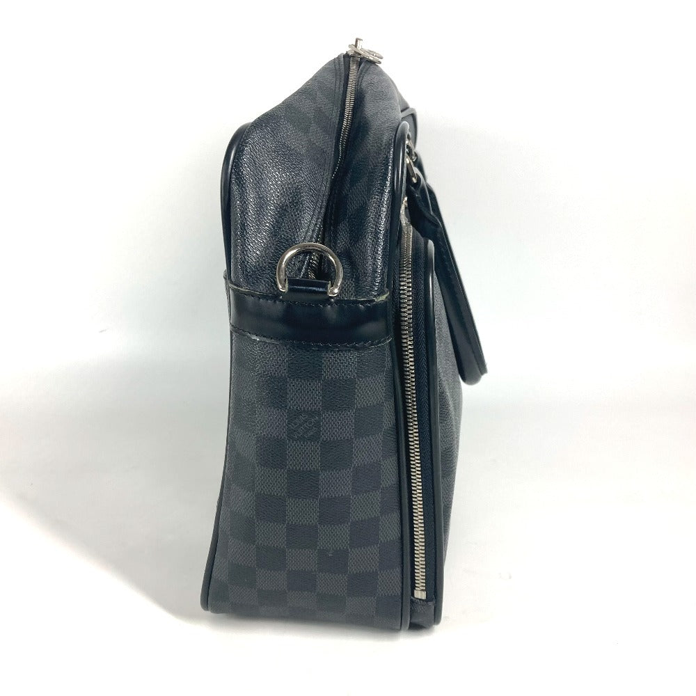 LOUIS VUITTON Business bag N23253 Damier Grafitto Canvas black Damier Grafitte Ikar mens