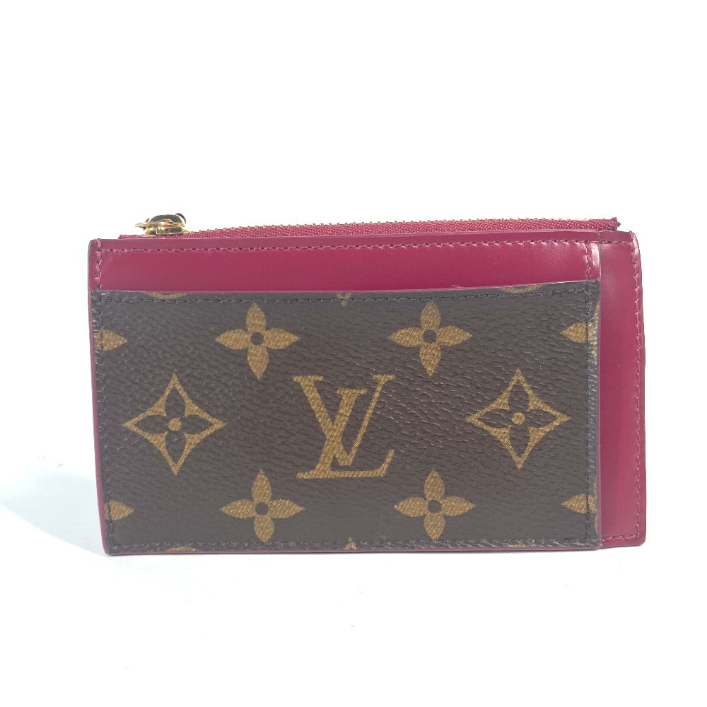 LOUIS VUITTON Coin case M67889 Monogram canvas Brown Monogram Porte Cartes Zip Women