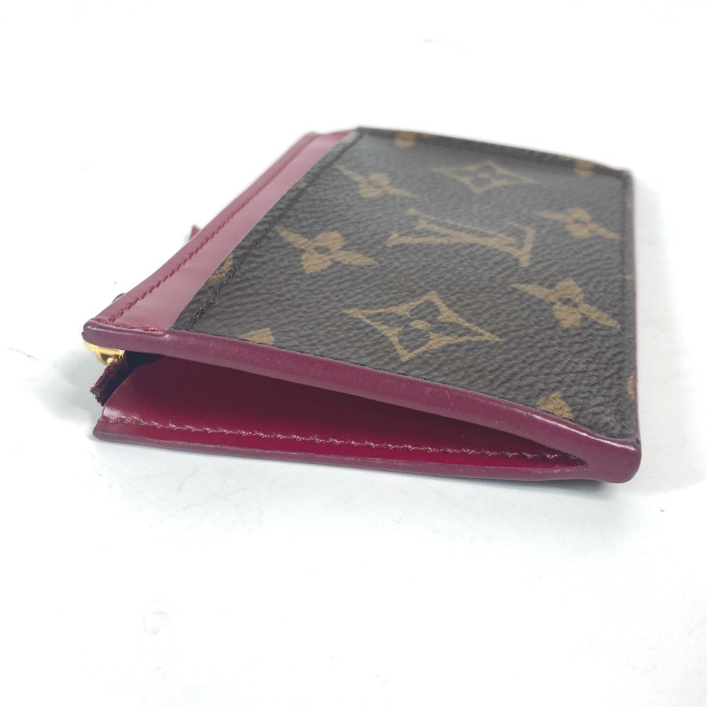 LOUIS VUITTON Coin case M67889 Monogram canvas Brown Monogram Porte Cartes Zip Women
