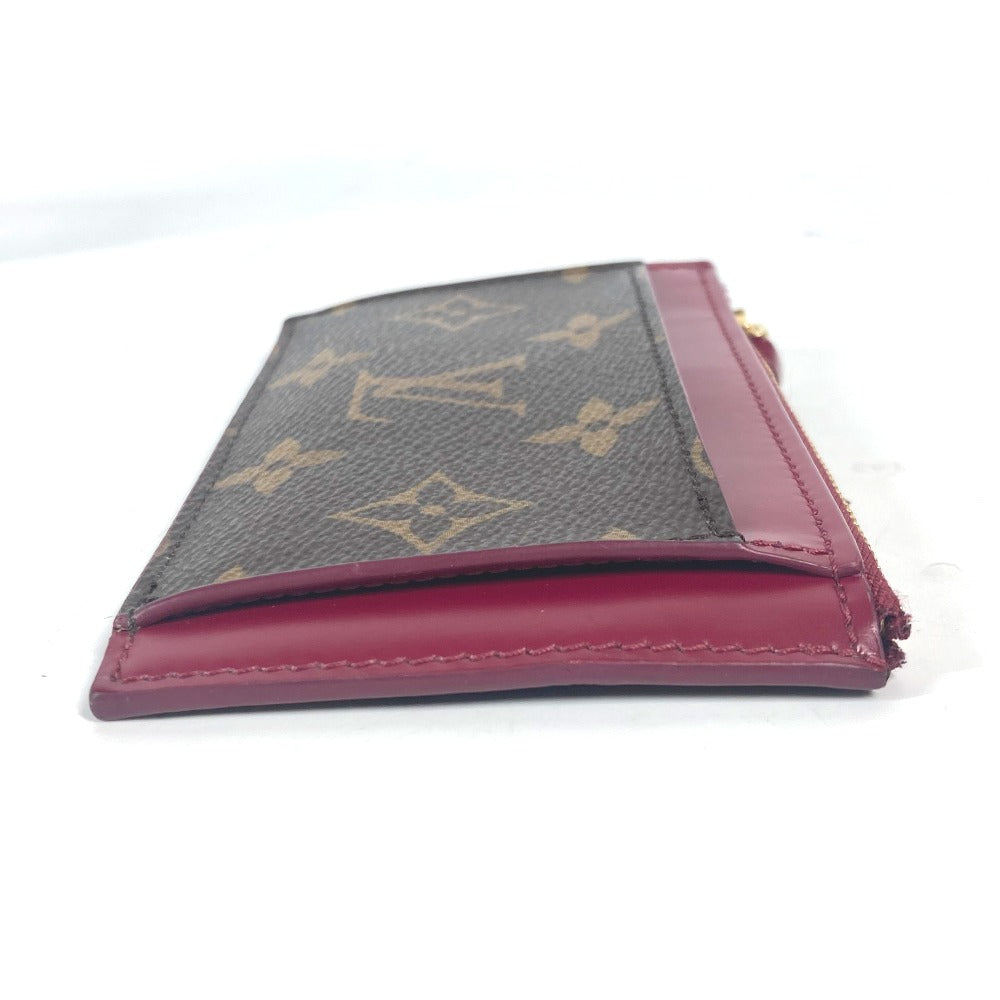 LOUIS VUITTON Coin case M67889 Monogram canvas Brown Monogram Porte Cartes Zip Women